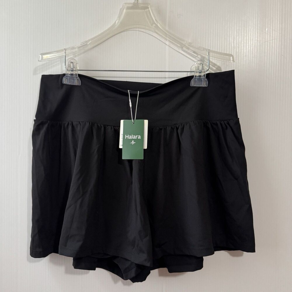 NEW Halara 2X SoftlyZero Airy Cool Touch Shorts Black Women’s